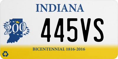 IN license plate 445VS