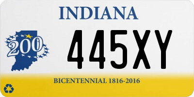 IN license plate 445XY