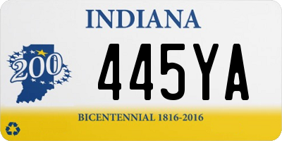 IN license plate 445YA