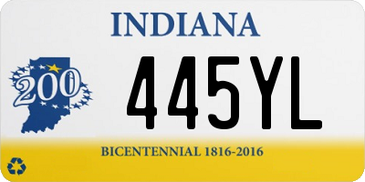 IN license plate 445YL