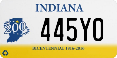 IN license plate 445YO