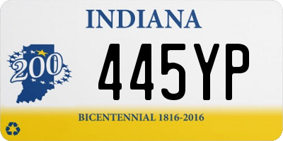 IN license plate 445YP