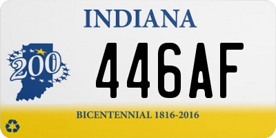 IN license plate 446AF