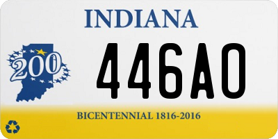 IN license plate 446AO