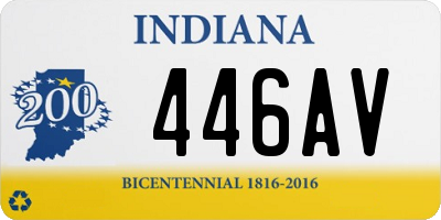 IN license plate 446AV