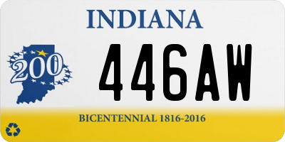 IN license plate 446AW