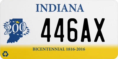 IN license plate 446AX