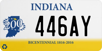 IN license plate 446AY