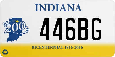 IN license plate 446BG