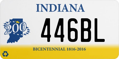 IN license plate 446BL