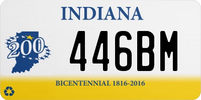 IN license plate 446BM