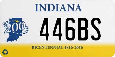 IN license plate 446BS