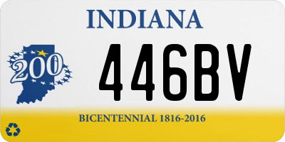 IN license plate 446BV