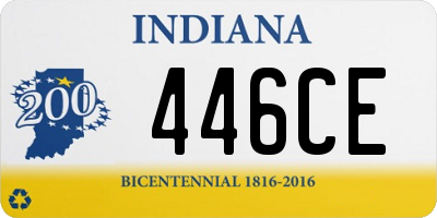 IN license plate 446CE