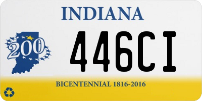 IN license plate 446CI