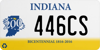 IN license plate 446CS