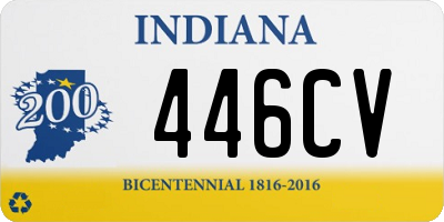 IN license plate 446CV