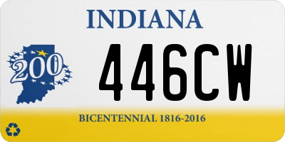 IN license plate 446CW