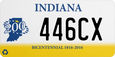 IN license plate 446CX