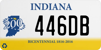 IN license plate 446DB