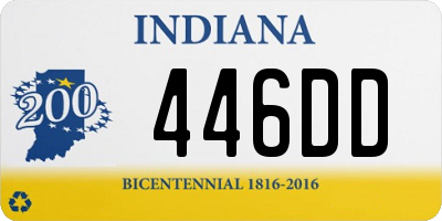 IN license plate 446DD