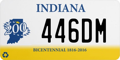 IN license plate 446DM