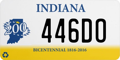 IN license plate 446DO