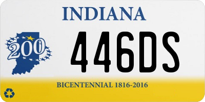 IN license plate 446DS