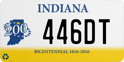 IN license plate 446DT