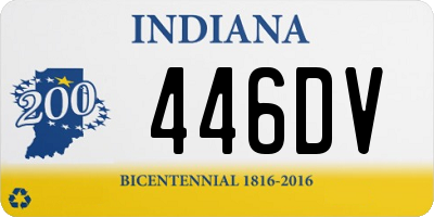 IN license plate 446DV