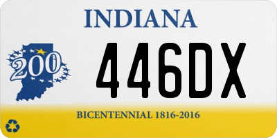 IN license plate 446DX