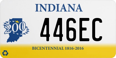 IN license plate 446EC