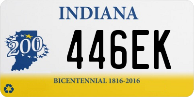 IN license plate 446EK