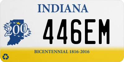 IN license plate 446EM