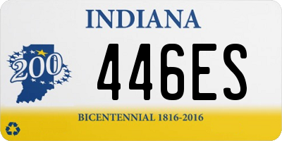 IN license plate 446ES