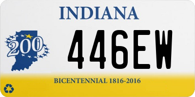 IN license plate 446EW