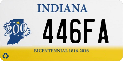 IN license plate 446FA