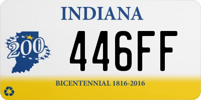 IN license plate 446FF