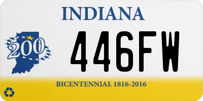 IN license plate 446FW