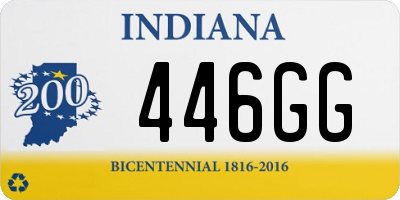 IN license plate 446GG