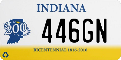 IN license plate 446GN