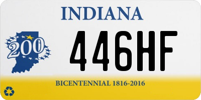 IN license plate 446HF