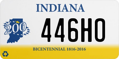 IN license plate 446HO