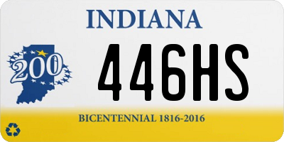 IN license plate 446HS