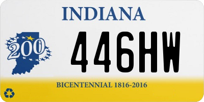 IN license plate 446HW