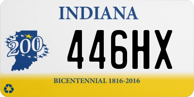 IN license plate 446HX