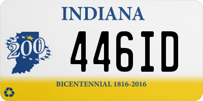 IN license plate 446ID