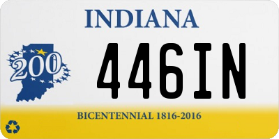 IN license plate 446IN