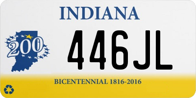 IN license plate 446JL