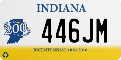 IN license plate 446JM